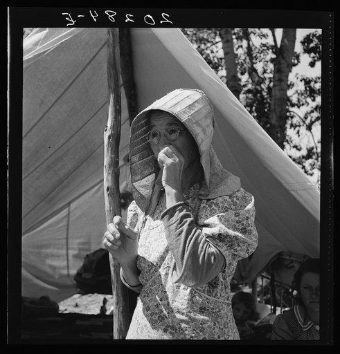 Untitled photo, possibly related to: Migratory woman, originally from Texas. Yakima Valley, Washington