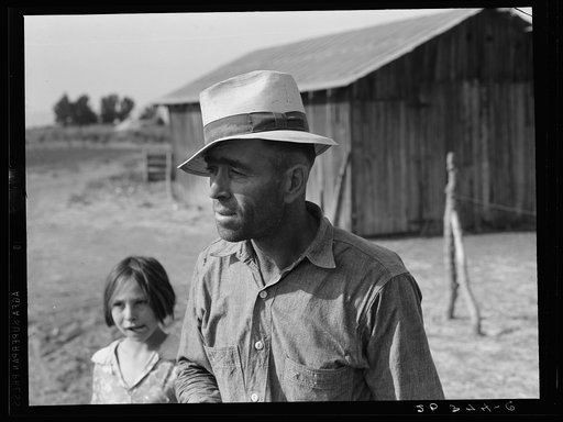 Untitled photo, possibly related to: Washington, Yakima Valley, near Wapato. Rural rehabilitation client (Farm Security Administration). Portrait of Chris Adolf. "My father made me work. That was his mistake, he made me work too hard. I learned about farming but nothing out of the books."