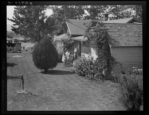 Untitled photo, possibly related to: Washington, Yakima Valley, near Wapato. One tenant purchase program (Farm Security Administration) client, Jacob N. Schrock. This family with eight children had lived for twenty-five years on a rocky, rented farm in this valley. They now own forty eight acres of 