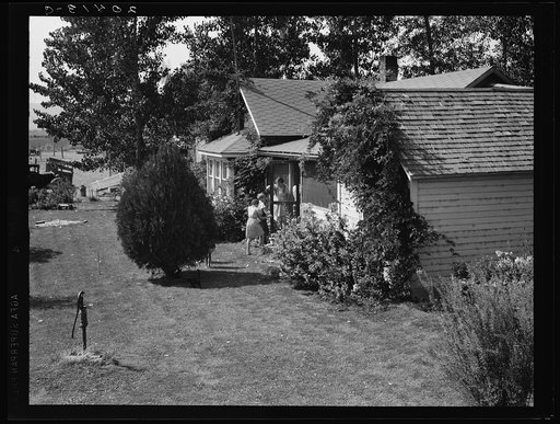 Untitled photo, possibly related to: Washington, Yakima Valley, near Wapato. One tenant purchase program (Farm Security Administration) client, Jacob N. Schrock. This family with eight children had lived for twenty-five years on a rocky, rented farm in this valley. They now own forty eight acres of 