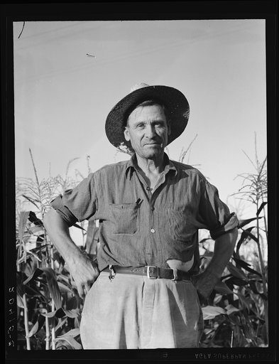 Washington, Yakima Valley. Drought refugee, aged sixty three, from Bismark, North Dakota. "Come to Washington three years ago in that Chevy coupe you see over there and twenty-five dollars cash. Had 480 acres back there. I dried out after thirty years, lost it, and walked out." With help of Work Pro