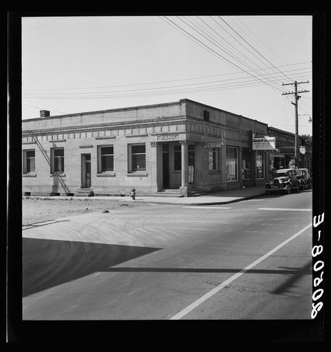 Western Washington, Thurston County, Tenino. Corner of main street. See general caption number 37