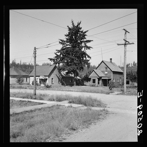 Western Washington, Thurston County, Tenino. Type of residence, one block off main street. General caption number 37