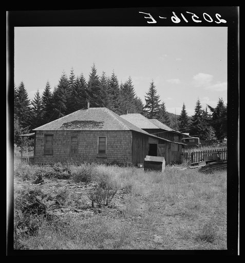 Untitled photo, possibly related to: Western Washington, Grays Harbor County, Malone, Washington. Company houses of closed mill, now mainly occupied by Works Projects Administration (WPA) workers. See general caption number 37