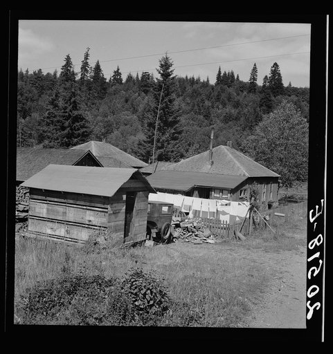 Western Washington, Grays Harbor County, Malone, Washington. Company houses of closed mill, now mainly occupied by Works Projects Administration (WPA) workers. See general caption number 37