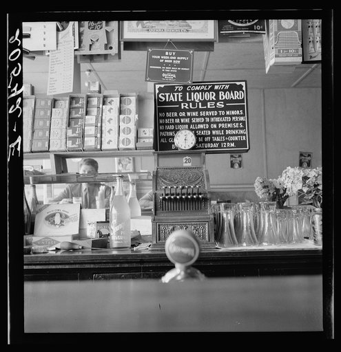 Western Washington, Lewis County, Vader. Across the counter is Ghost Town Cafe
