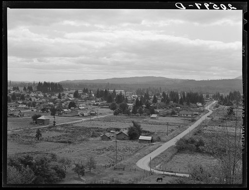 The town of Elma, western Washington. Population 1,545. See general caption number 38 for story of this town