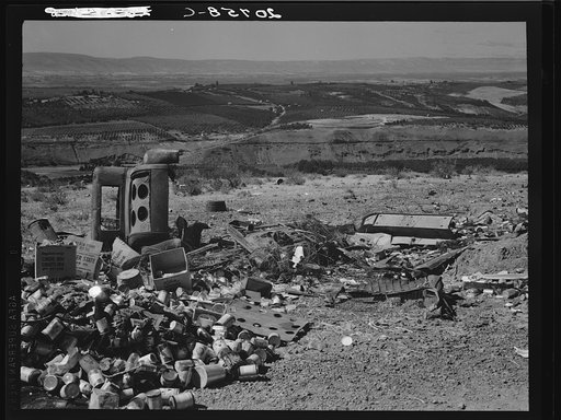 Untitled photo, possibly related to: Washington, Yakima Valley. The valley below seen from advertised "lookout point." See general caption number 33d