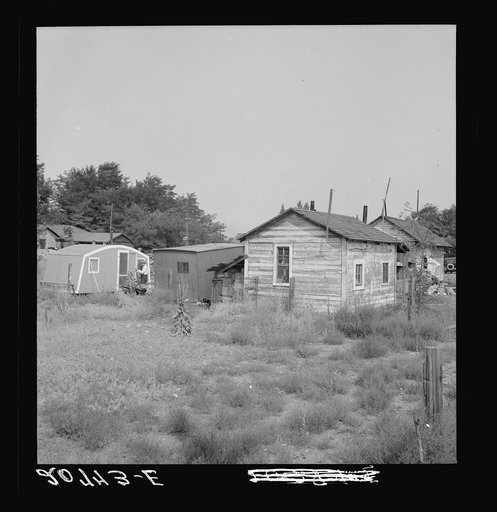 Untitled photo, possibly related to: Washington, Yakima shacktown, (Sumac Park) is one of several large shacktown communities around Yakima. General caption number 26