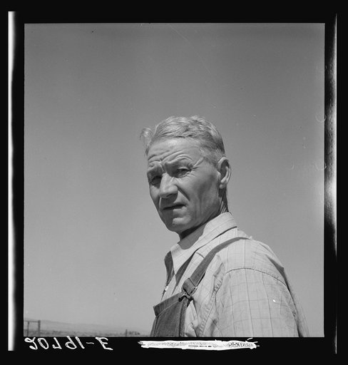 Untitled photo, possibly related to: Chris Ament, German-Russian dry land wheat farmer, who survived in the Columbia Basin. Washington, Grant County, three miles south of Quincy. See general caption number 35
