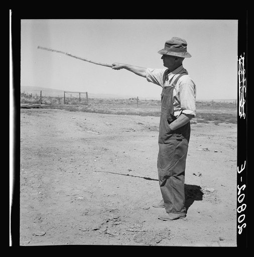 Untitled photo, possibly related to: Chris Ament, German-Russian dry land wheat farmer, who survived in the Columbia Basin. Washington, Grant County, three miles south of Quincy. See general caption number 35