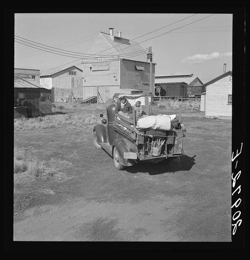 Part of family come for work in potatoes. Tulelake, Siskiyou County, California. Left their home in Turkey, Texas, November, 1938. Picked cotton in Arizona till March. Picked fruit in Oregon till June. Picked prunes in Idaho till September 15th
