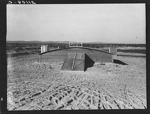 Untitled photo, possibly related to: Friends basement church built May, 1939. Dead Ox Flat, Malheur County, Oregon. General caption number 67