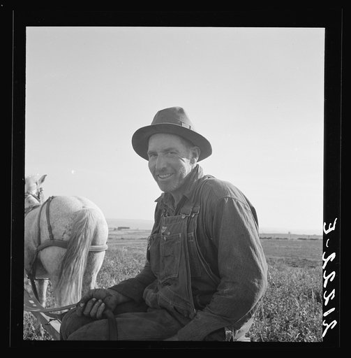 Mr. Roberts saying, "They're on WPA (Work Projects Administration) and I'm out here." Malheur County, Oregon. General caption number 73