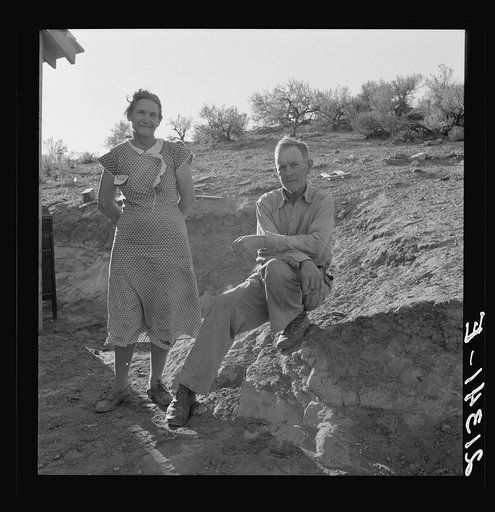 Mr. and Mrs. Sam Cates, Cow Hollow farmers. Malheur County, Oregon