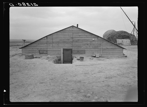 Untitled photo, possibly related to: Home of Free family who had lived in Beaver County, Oklahoma, for thirty years. Dead Ox Flat, Malheur County, Oregon