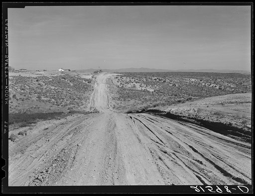 View of newly reclaimed bench land. Emmett Smith (farm in background),  "took his place out of the bush 3 years ago." Dead Ox Flat, Malheur County, Oregon. General caption 67