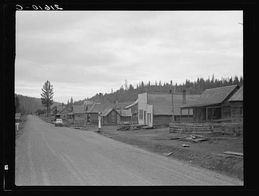 Tamarack, Adams County, Idaho. This town is nearly deserted since the sawmill shut down
