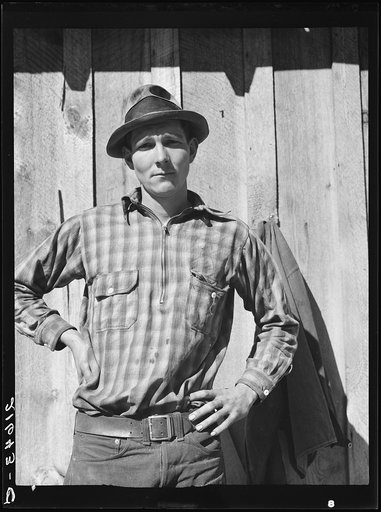One of thirty-six members of Ola self-help sawmill cooperation. Gem County, Idaho. See general caption 48