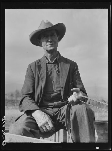 Ex-Nebraska farmer now a stump farmer. Bonner County, Idaho. FSA (Farm Security Administration) borrower. See general caption 50