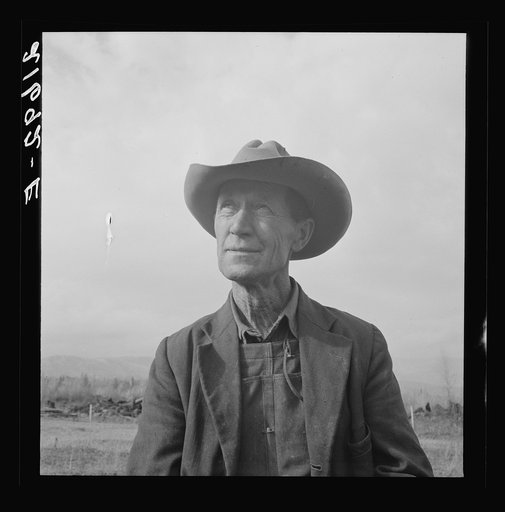 Untitled photo, possibly related to: Farmer from Nebraska now developing eighty-acre stump farm. Bonner County, Idaho. See general caption 50