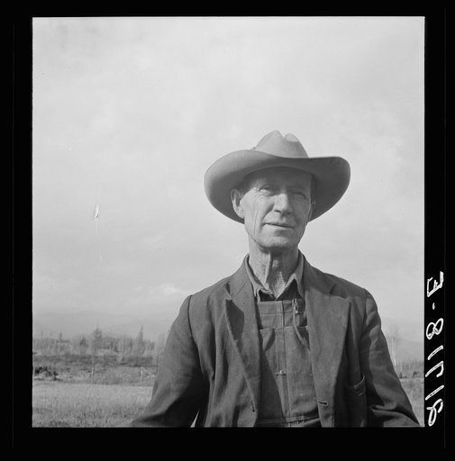 Untitled photo, possibly related to: Farmer from Nebraska now developing eighty-acre stump farm. Bonner County, Idaho. See general caption 50