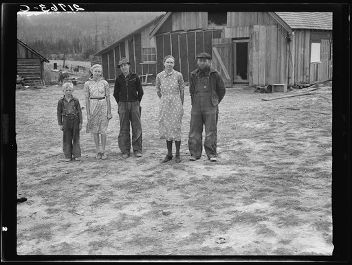 Untitled photo, possibly related to: The Unruf family. Boundary County, Idaho. See general caption 52