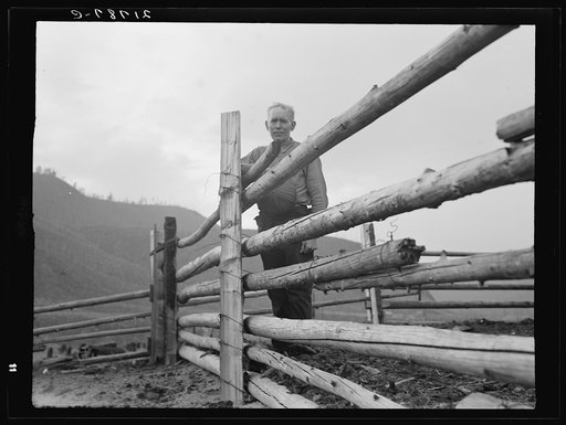 Untitled photo, possibly related to: Stump rancher and wife. They and their seven children are making a new start on cut-over land. Priest River Penninsula, Bonner County, Idaho. See general caption 51