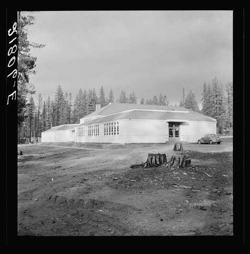 School in model company lumber town. Gilchrist, Oregon. See general caption 76