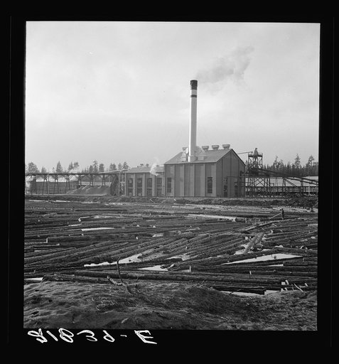 Untitled photo, possibly related to: The new Gilchrist mill, open a week. Lumber mill. Gilchrist, Oregon. See general caption 62