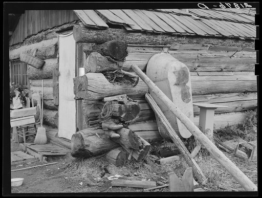 Bathrooms are scarce. Farm of ex mill-worker. Bonner County, Idaho. See general caption 49