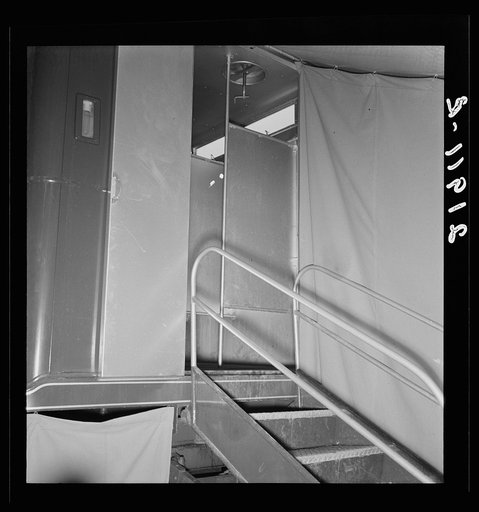 Interior of shower bath unit. FSA (Farm Security Administration) camp. Merrill, Klamath County, Oregon
