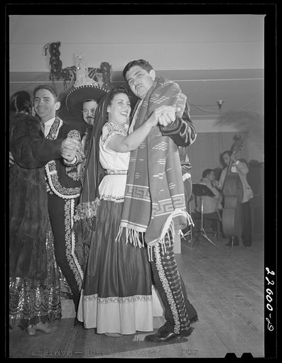 Brownsville, Texas. Charro Days fiesta. Dance given by Mexican girls called the Live, Love and Laugh Club, or the Triple L Club
