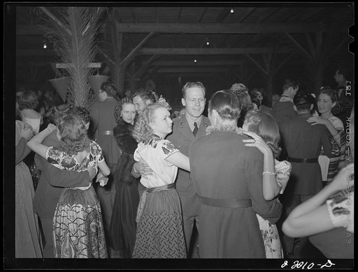 Untitled photo, possibly related to: Brownsville, Texas. Charro Days fiesta. Dance at El Rancho Grande