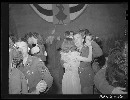 Brownsville, Texas. Charro Days fiesta. Dance for enlisted men