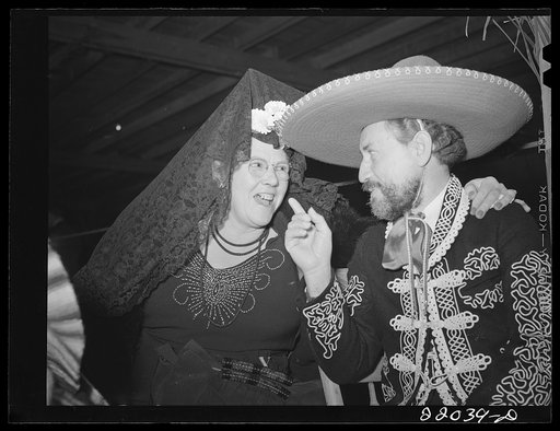 Brownsville, Texas. Charro Days fiesta. El Rancho Grande. The charro is a local restaurant keeper