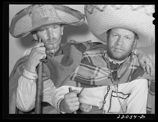 Brownsville, Texas. Charro Days fiesta. A pair of bandidos