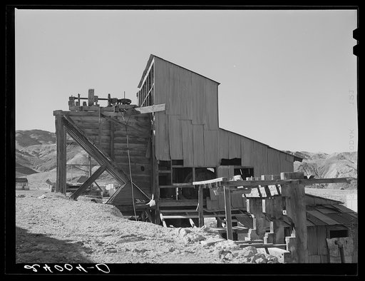 Ruins of stamp mill. Silver Peak, Nevada