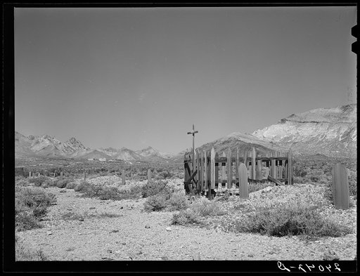 Untitled photo, possibly related to: Cemetery. Rhyolite, Nevada