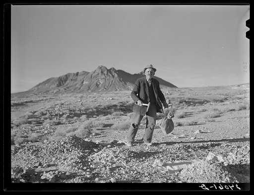 Rocky Mountain George, sixty-eight year old prospector. Esmeralda County, Nevada
