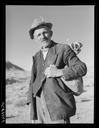 Rocky Mountain George, old-time prospector. Esmeralda County, Nevada