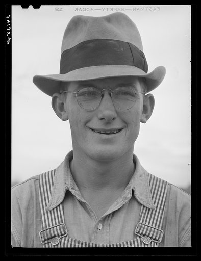 Migrant field worker. Tulare migrant camp. Visalia, California