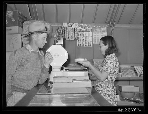 Cooperative store. Shafter migrant camp. Shafter, California