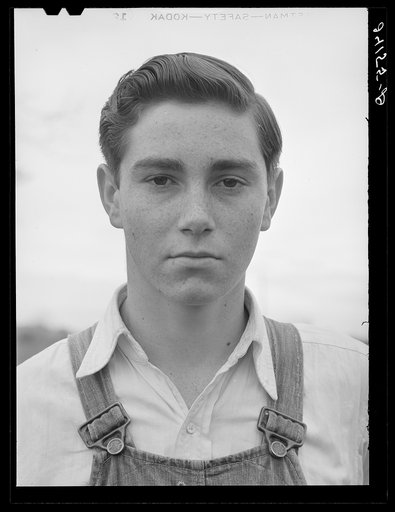 Son of migrant. Tulare migrant camp. Visalia, California