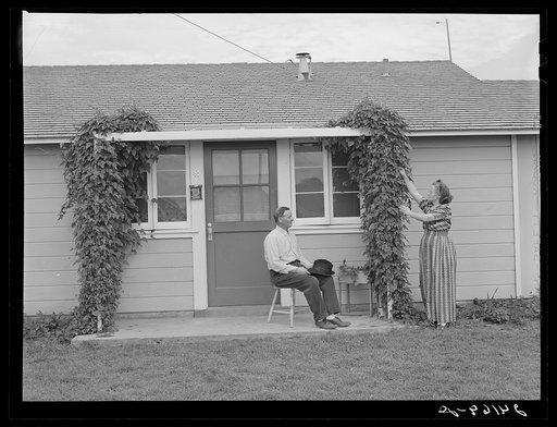 Untitled photo, possibly related to: Labor home. Tulare migrant camp. Visalia, California