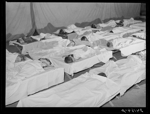 Rest period in nursery. Tulare migrant camp. Visalia, California