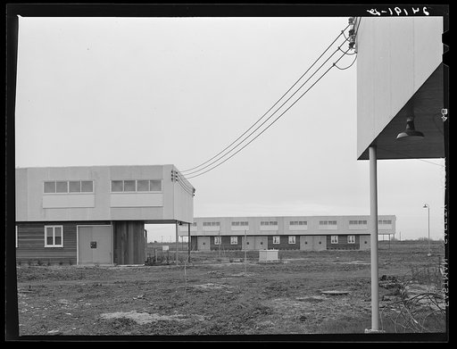 Newly-constructed migrant camp. Firebaugh, California