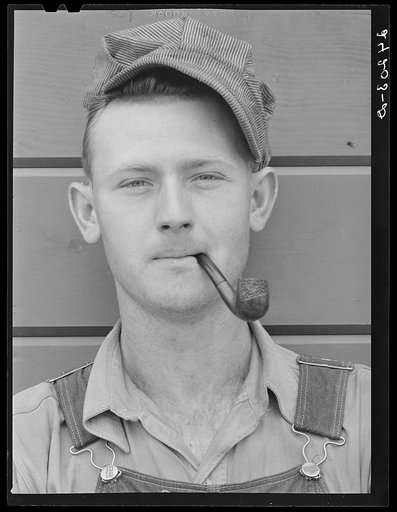 Migrant field worker. Tulare migrant camp. Visalia, California
