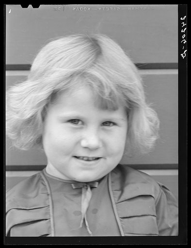 Untitled photo, possibly related to: Migrant girl. Tulare migrant camp. Visalia, California