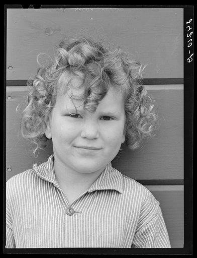 Migrant girl. Tulare migrant camp. Visalia, California